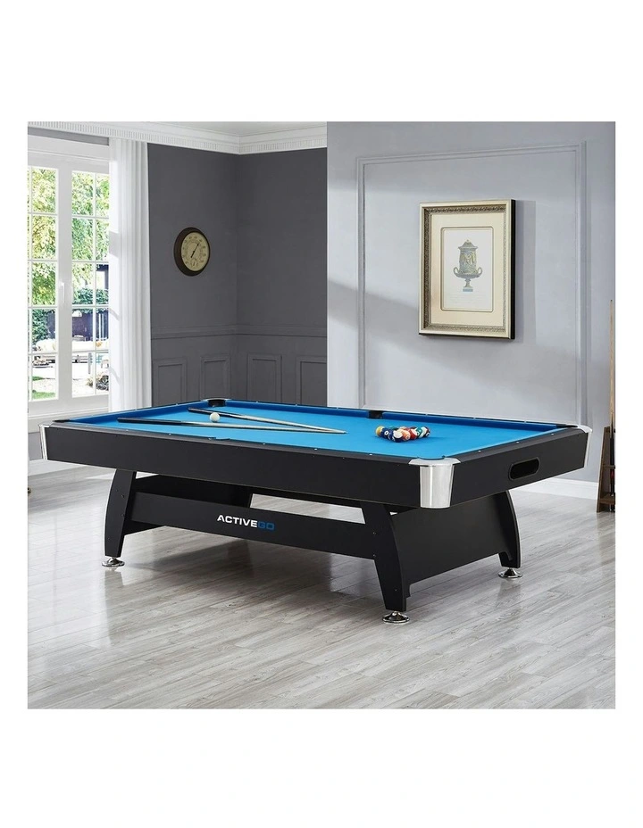 ActiveGo Break Shot 7ft Pool Table with 3-IN-1 Top in Black image 1