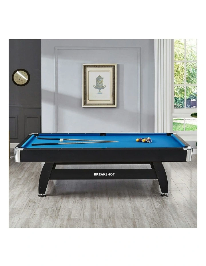 ActiveGo Break Shot 7ft Pool Table with 3-IN-1 Top in Black image 4