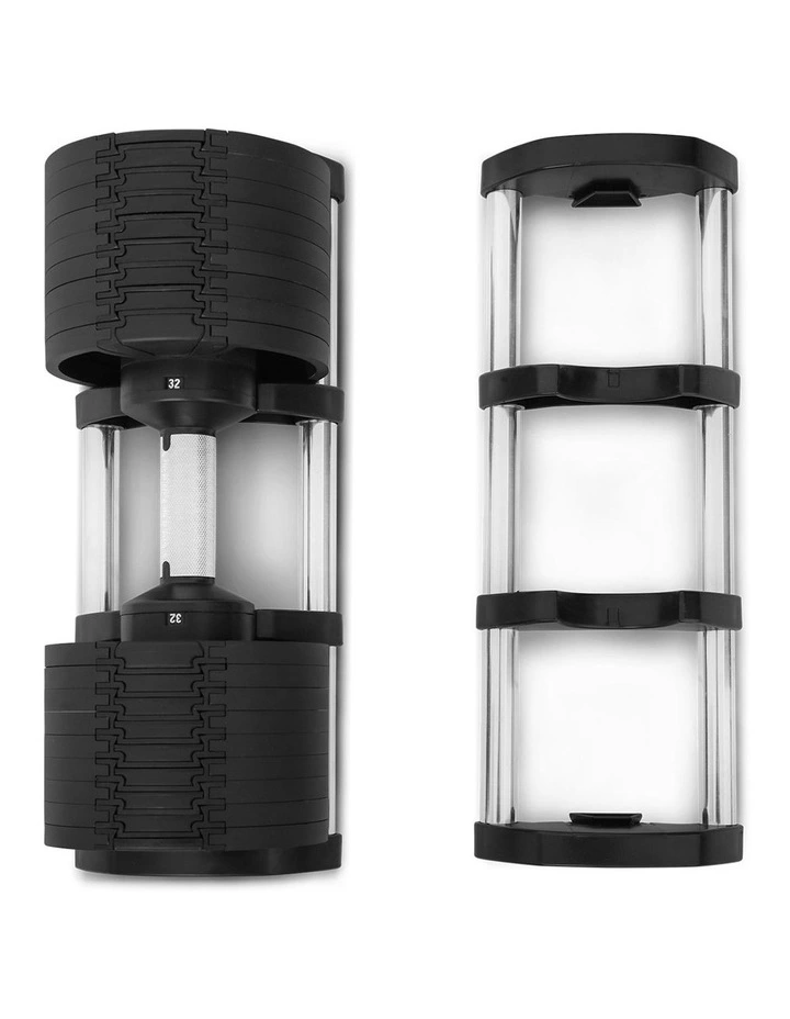 RevoLock 64kg Adjustable Dumbbell Set 32kg Pair in Black image 3