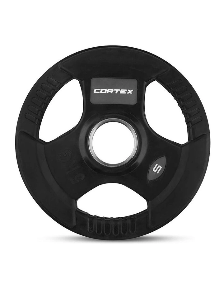 35kg Tri-Grip 50mm Olympic Plate Set in Black image 4