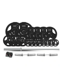 Tri-Grip 50mm Olympic Plate Set 145kg in Black