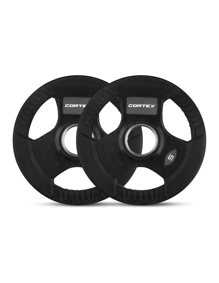 Tri-Grip 50mm Olympic Plate Set 145kg in Black image 4
