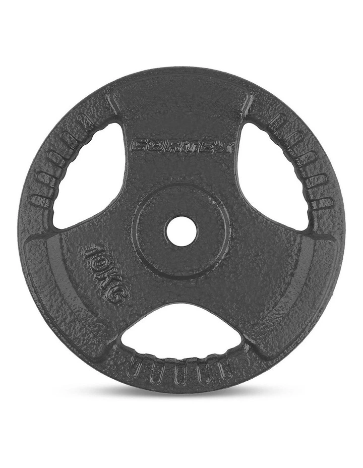 90kg Tri Grip Standard Barbell Weight Set 25mm with Weight Tree in Black image 5