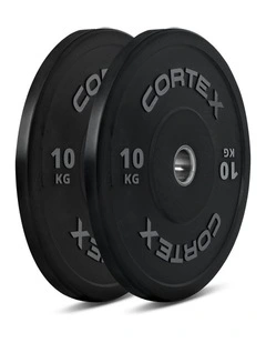 10kg Black Series V2 Bumper Plate Pair in Black