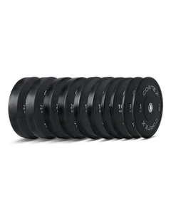 Pro Series Bumper Plate V2 Package 150kg in Black