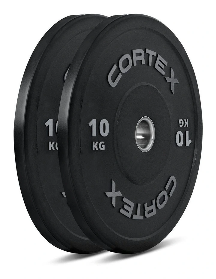 Pro Series Bumper Plate V2 Package 150kg in Black image 3