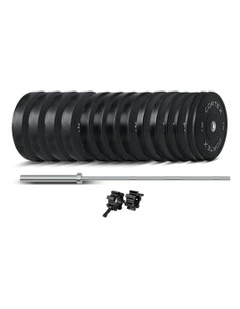 Pro Series Bumper Plate V2 Package 260kg in Black