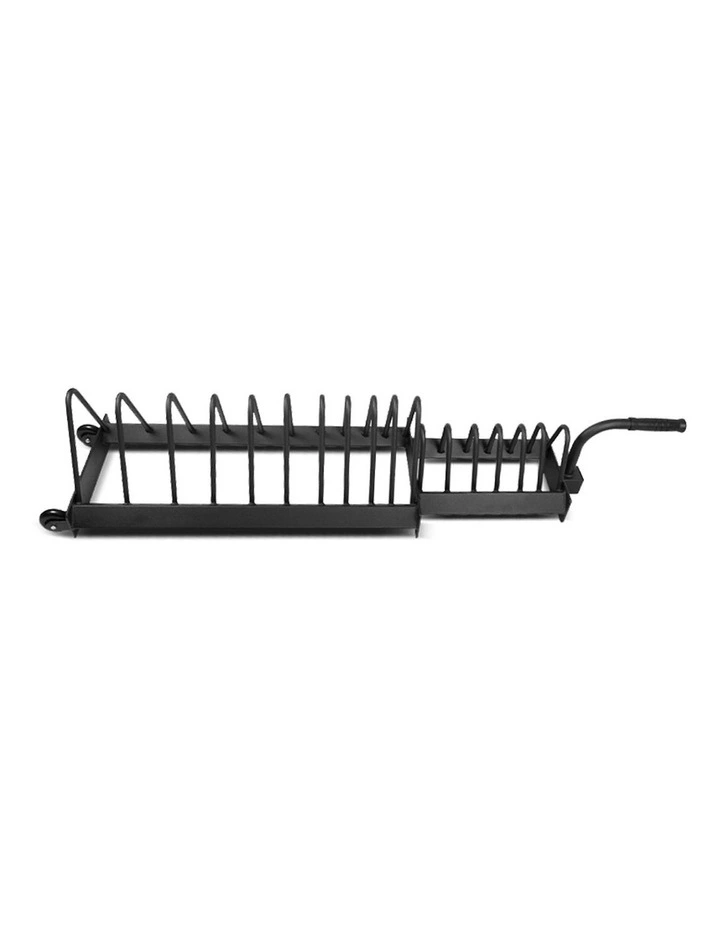 Bumper Plate V2 Package with Toaster Rack 150kg in Black image 2