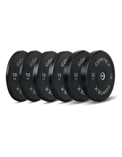 Starter Series Bumper Plate V2 Package 90kg in Black
