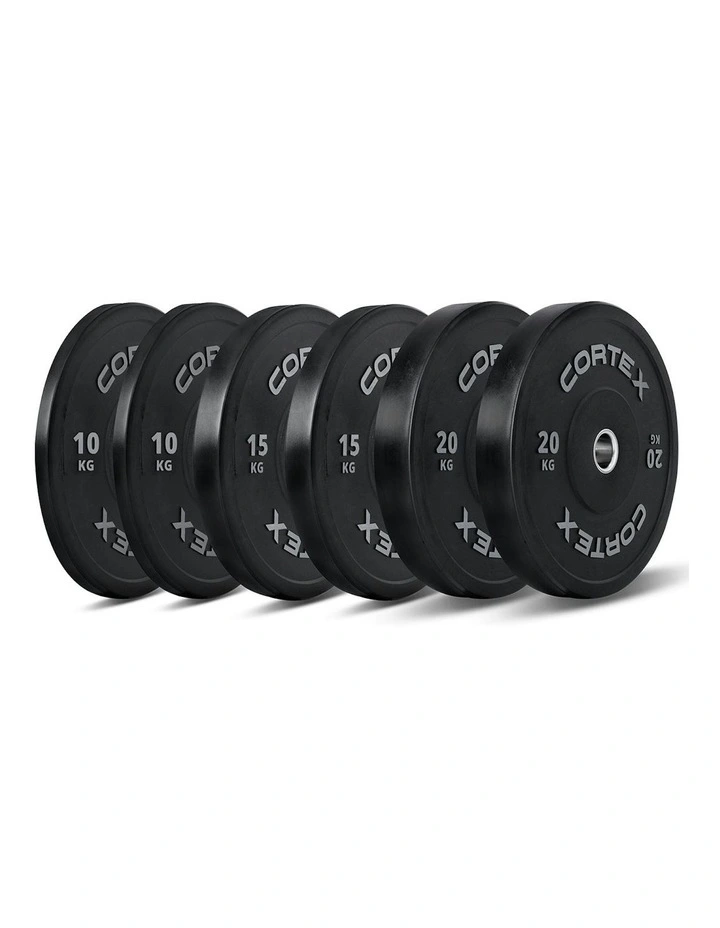 Starter Series Bumper Plate V2 Package 90kg in Black image 1