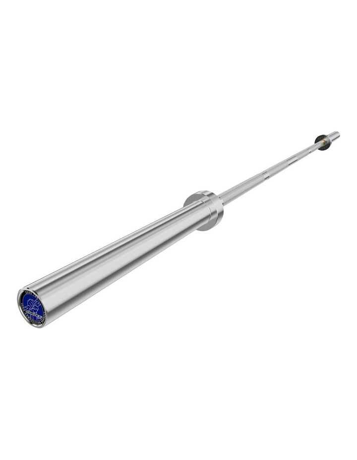 Zeus100 Olympic Competition Barbell With Aluminium Lockjaw Collars 7ft 20kg image 2
