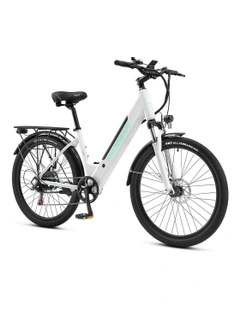 E-Sierra Ladies 26*17 Hybrid E-Bike in Whisper White