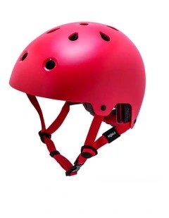 Maha Solid Helmet in Red