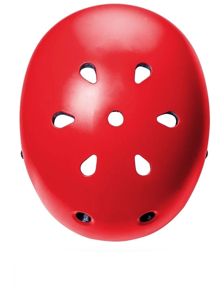 Maha Solid Helmet in Red image 2