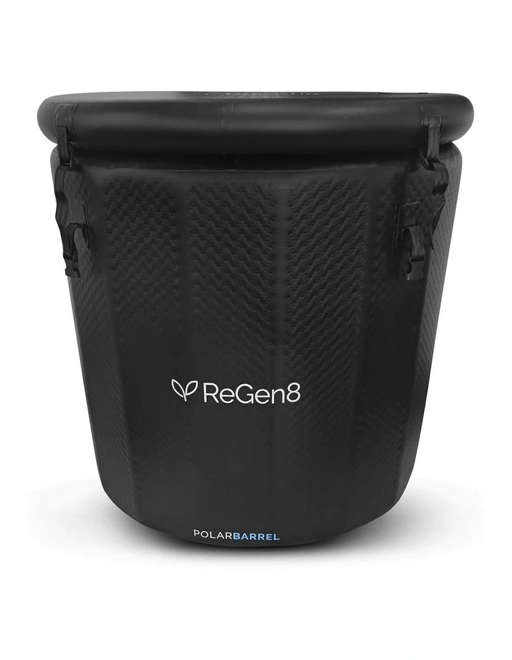 Polar Barrel Cold Plunge Ice Bath With T2 Chiller Unit in Black image 2