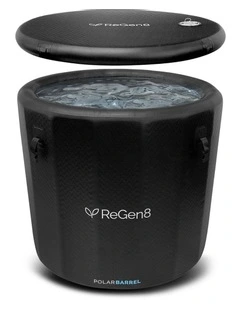 PolarBarrel Cold Plunge Ice Bath in Black
