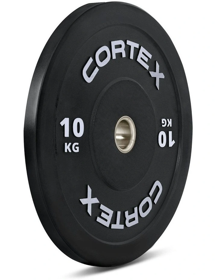 V3 Series Rubber Olympic Bumper Plate 50mm 10kg 2 Pack in Black image 2