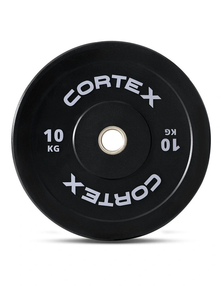 V3 Series Rubber Olympic Bumper Plate 50mm 10kg 2 Pack in Black image 3