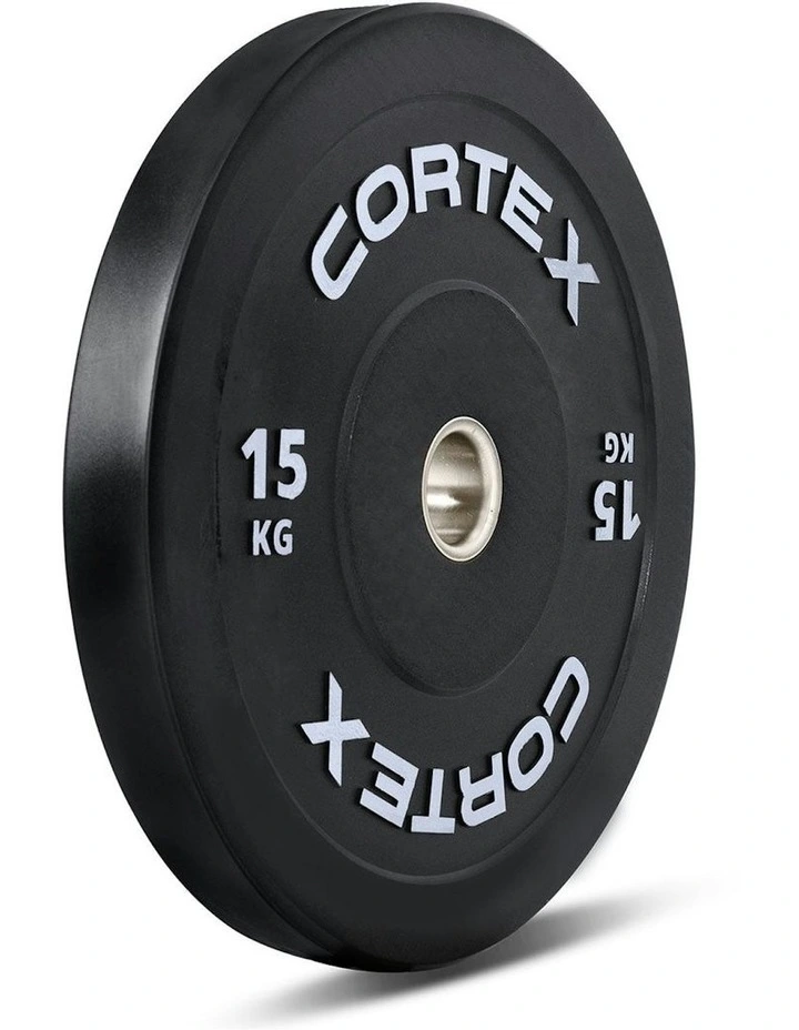 V3 Series Rubber Olympic Bumper Plate 50mm 15kg 2 Pack in Black image 2