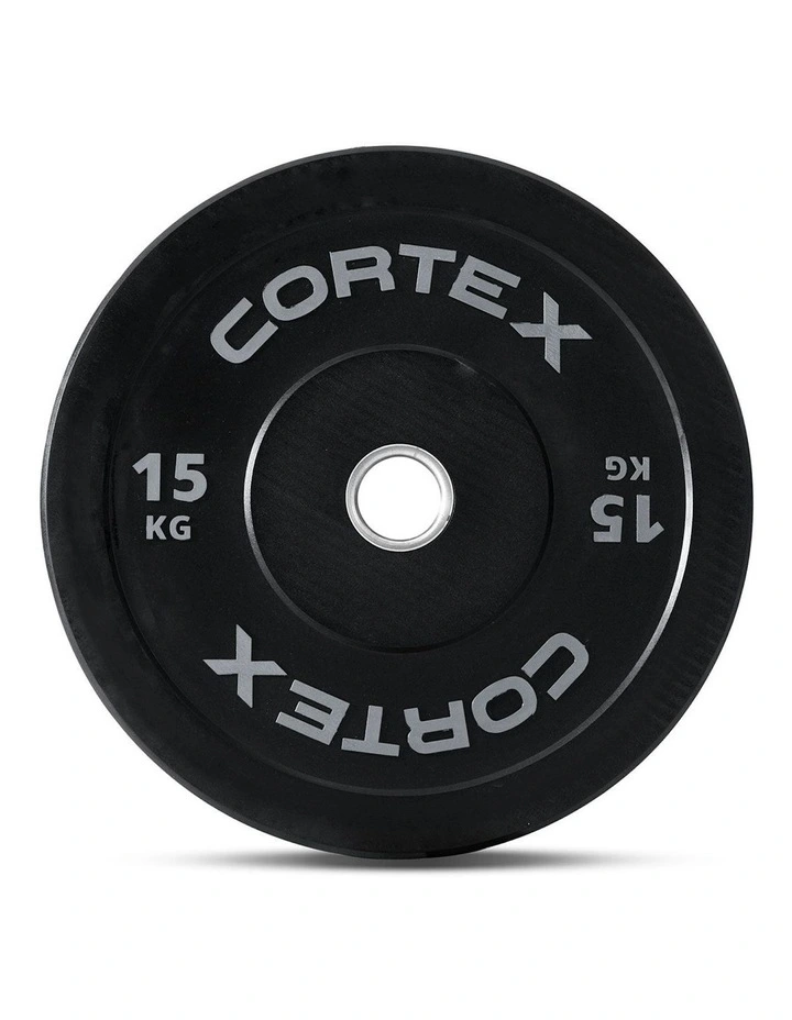 V3 Series Rubber Olympic Bumper Plate 50mm 15kg 2 Pack in Black image 3