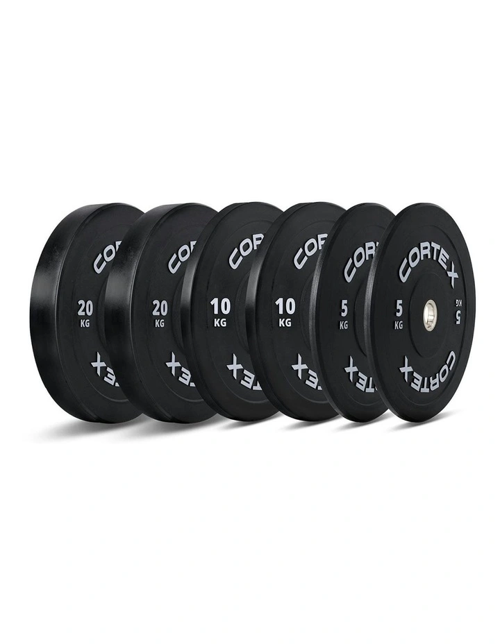 V3 Series Bumper Plate Set 70kg in Black image 1
