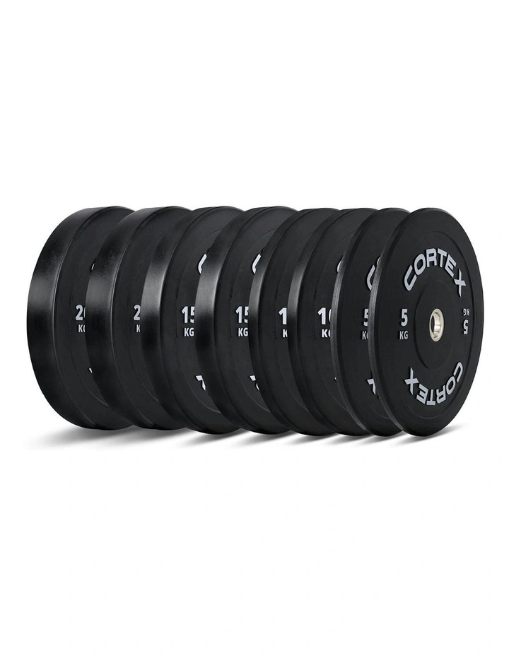 V3 Series Bumper Plate Set 100kg in Black image 1