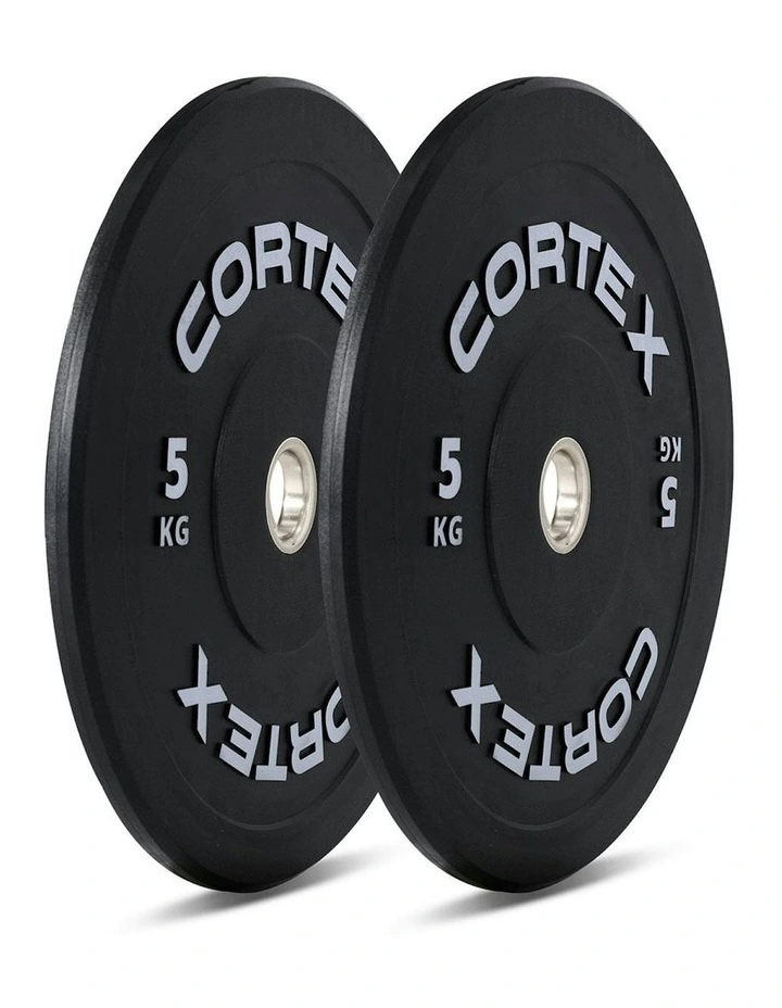 V3 Series Bumper Plate Set 100kg in Black image 2