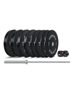 V3 Series Bumper Plate Set 120kg in Black