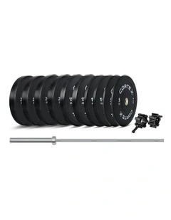 V3 Series Bumper Plate Set 160kg in Black