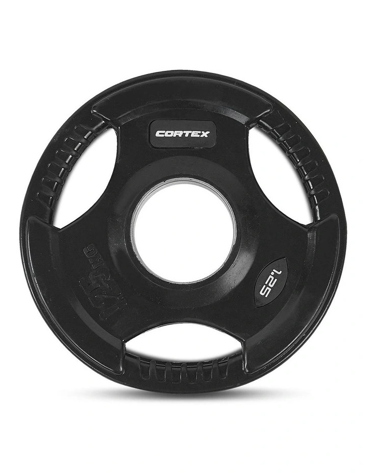 Olympic V2 Tri-Grip Plates 1.25kg Set of 4 in Black image 2