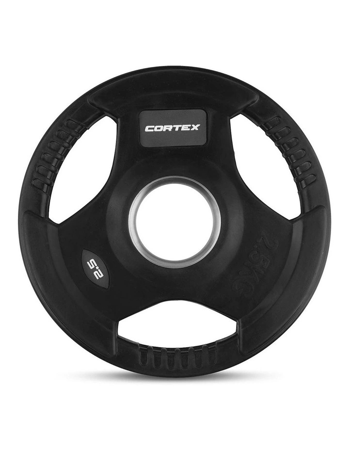 Tri-Grip V2 Olympic Plates Pair 2.5kg in Black image 2