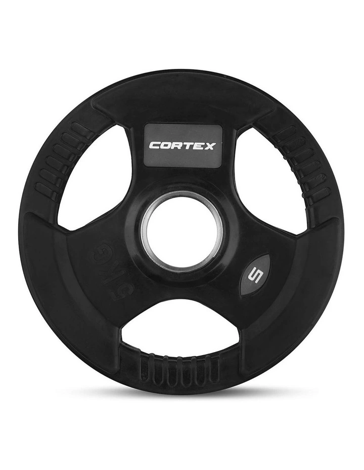 Tri-Grip V2 Olympic Plates Pair 5kg in Black image 2