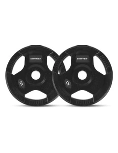Tri-Grip V2 Olympic Plates Pair 10kg in Black