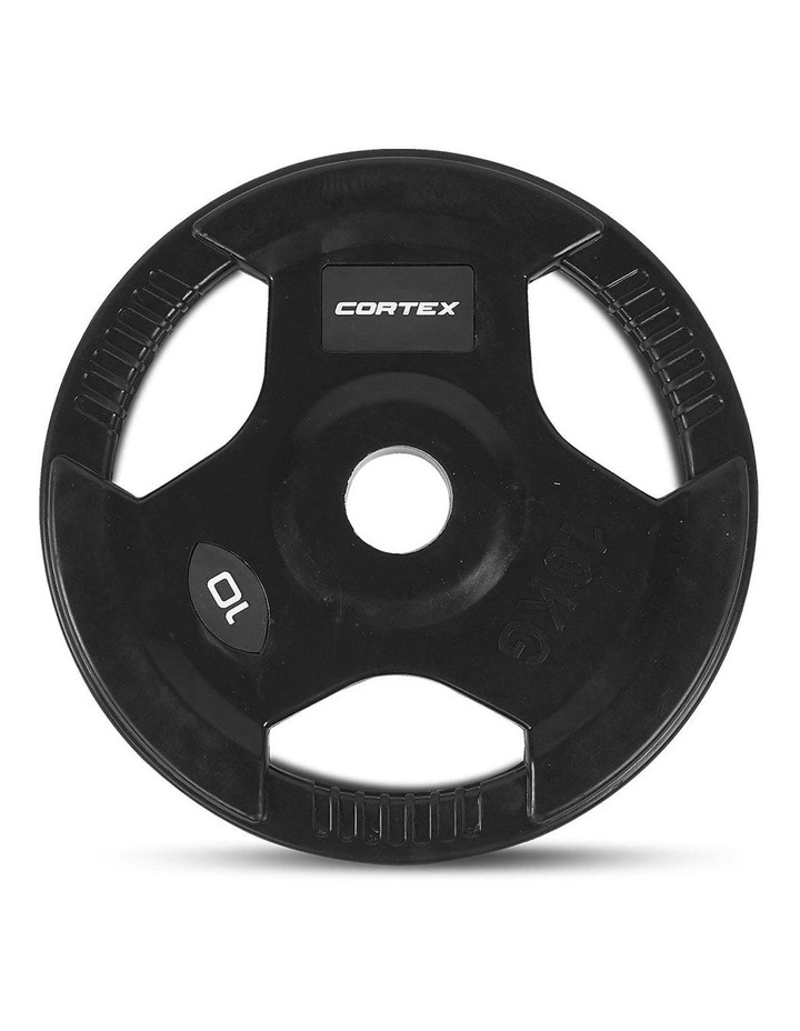 Tri-Grip V2 Olympic Plates Pair 10kg in Black image 2