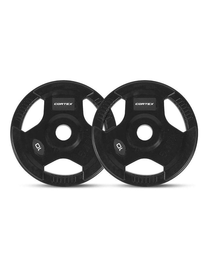Tri-Grip V2 Olympic Plate Set 80kg in Black image 5