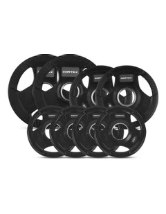 Tri-Grip V2 Olympic Plate Set 35kg in Black