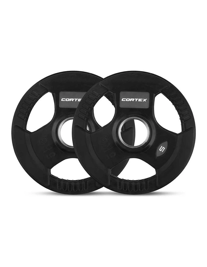 Tri-Grip V2 Olympic Dumbbell Set 45kg in Black image 2