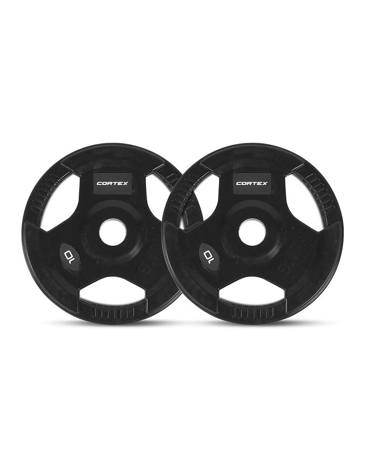 Tri-Grip V2 Olympic Barbell Set 90kg in Black image 3