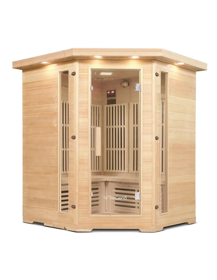 Quadro Corner Infrared Sauna 4 Person 640W image 1