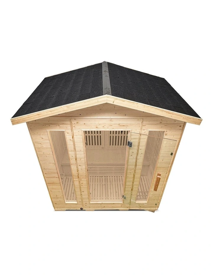Quadro Outdoor Infrared Sauna 4 Person 2920W image 4