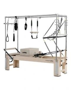 Contour Cadillac Pilates Reformer with Full Trapeze Table in Beige