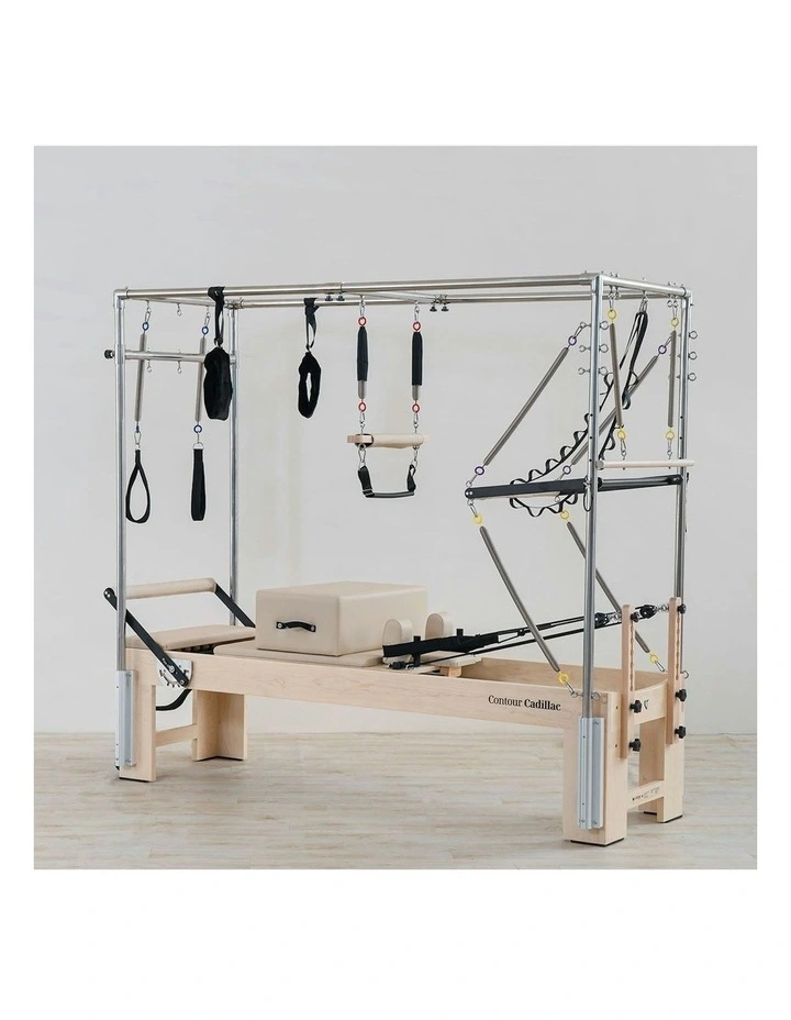 Contour Cadillac Pilates Reformer with Full Trapeze Table in Beige image 3