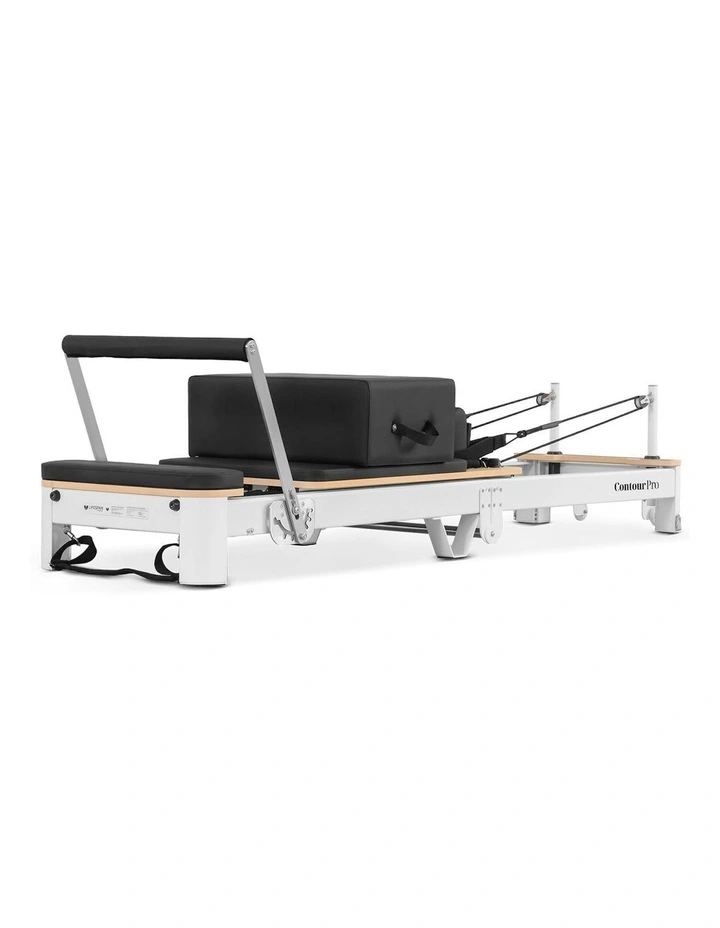 Contour Pro Folding Aluminum Pilates Reformer Bed Set in Black image 4