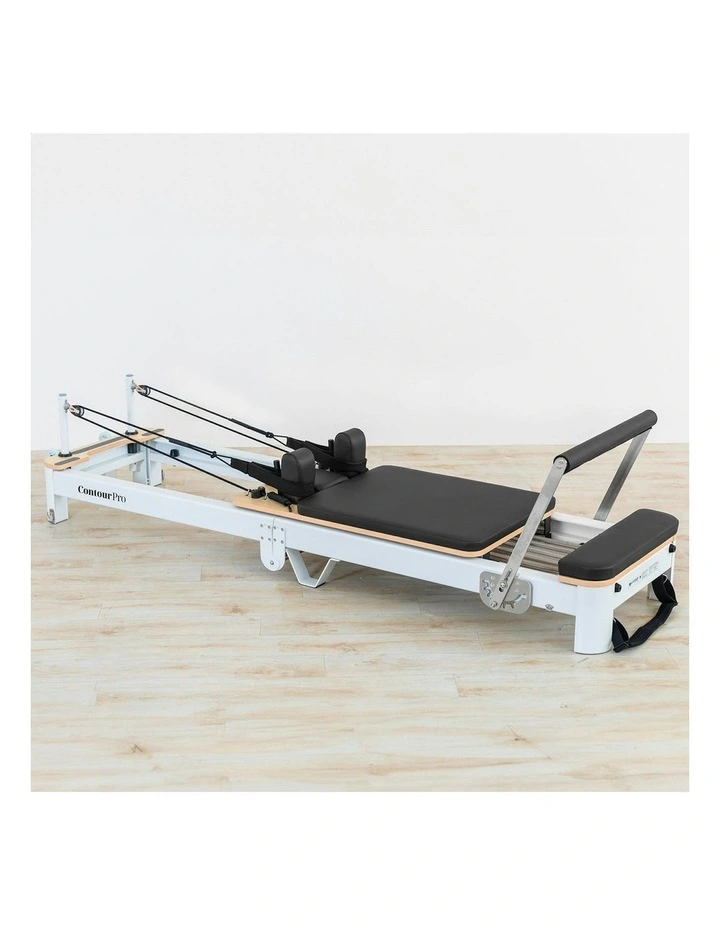 Contour Pro Folding Aluminum Pilates Reformer Bed Set in Black image 5