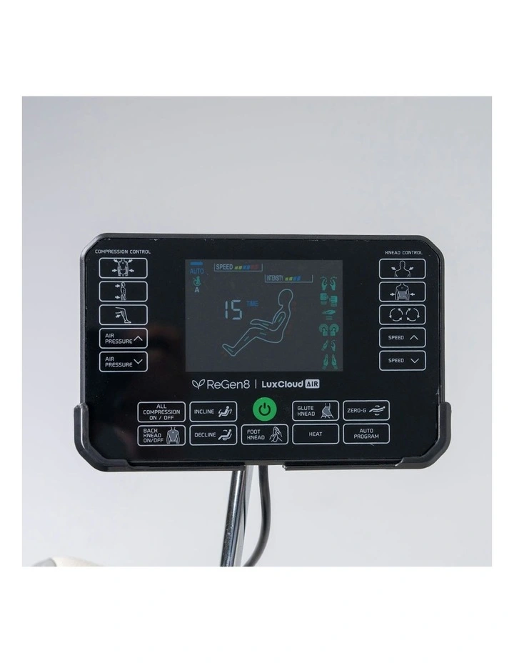 LuxCloud Air - Zero Gravity Heated Massage Chair in Black image 5