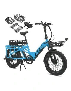 E-Moover Bike And Accessory Kit in Electric Blue