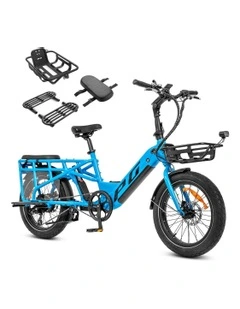 E-Moover Cargo Bike And Transporter Kit in Electric Blue