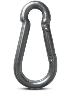 Stainless Steel Snap Hook Carabiner M8x80 in Silver