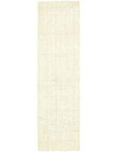 Atrium Barker Bleach Runner Rug in Ivory
