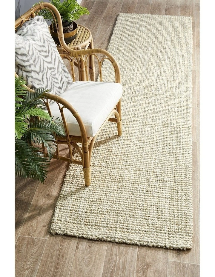 Atrium Barker Bleach Runner Rug in Ivory image 4